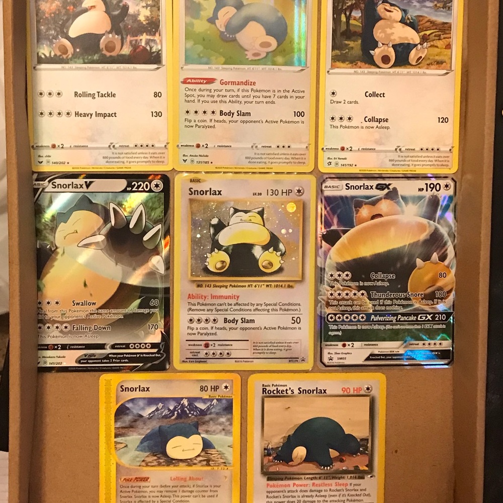 Snorlax Pokémon TCG Collection x8 Vintage Promos+